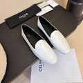 Celine Aura Loafer White Goatskin 606415