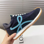 BALLET RUNNER 2.0 IN AEGEAN BLUE SUEDE AND LYCRA FABRIC