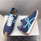 BALLET RUNNER 2.0 IN AEGEAN BLUE SUEDE AND LYCRA FABRIC
