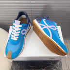 BALLET RUNNER 2.0 IN COBALT BLUE SUEDE AND LYCRA FABRIC
