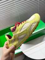 BV Orbit Flash Sneaker Lemon Suede & Nylon Lace-Up 609405