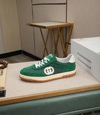 GG Men's G75 Sneaker Green Mesh Suede 270520