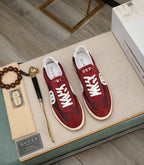 GG Men's G75 Sneaker Red Mesh Suede 270521