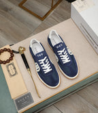 GG Men's G75 Sneaker Navy Blue Mesh Suede 270522