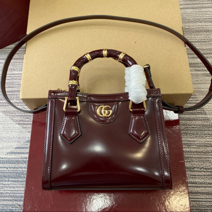 Gucci Bamboo Bag Rosso Ancora Red Leather 339649