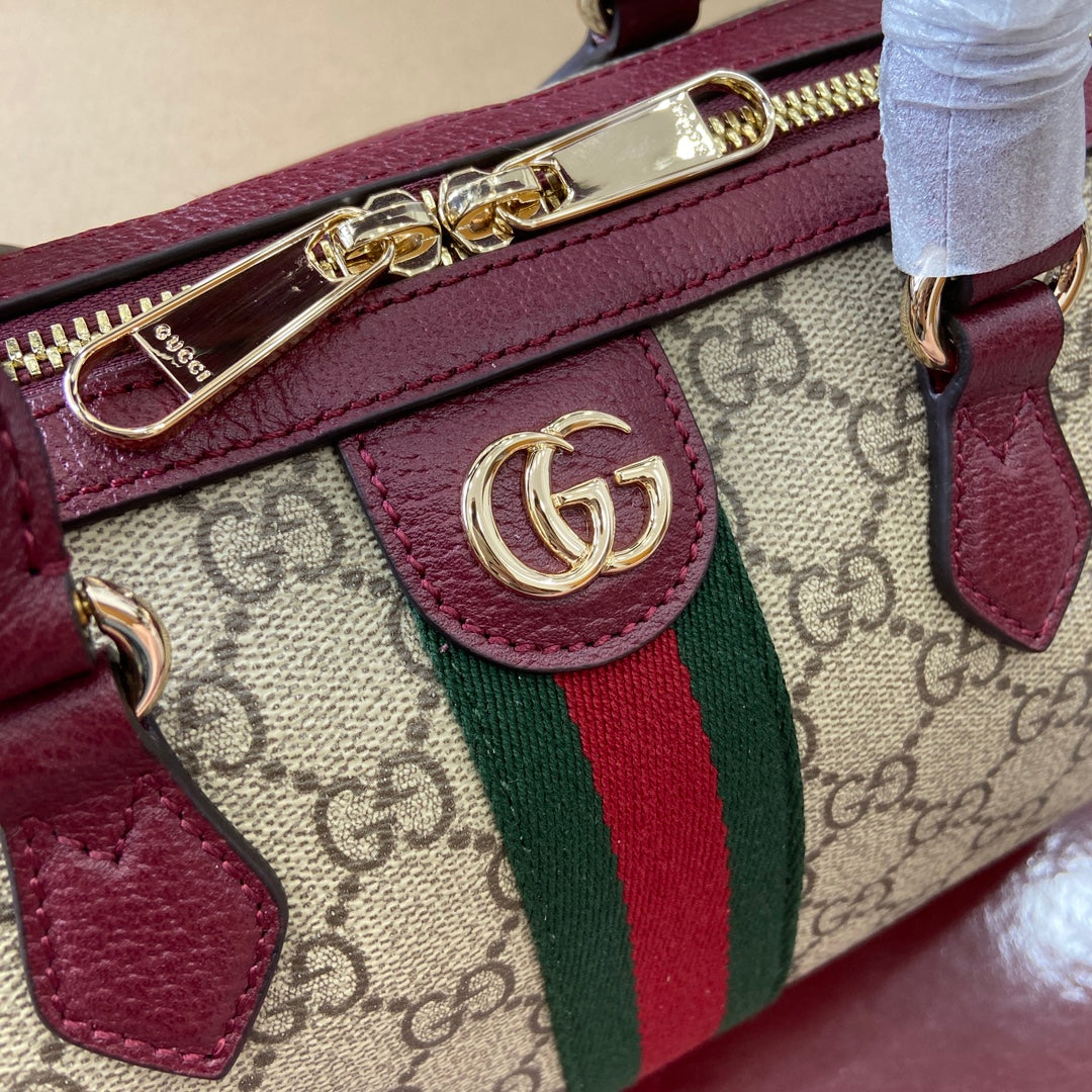 GG Ophidia Bag 25cm Canvas leather 339622