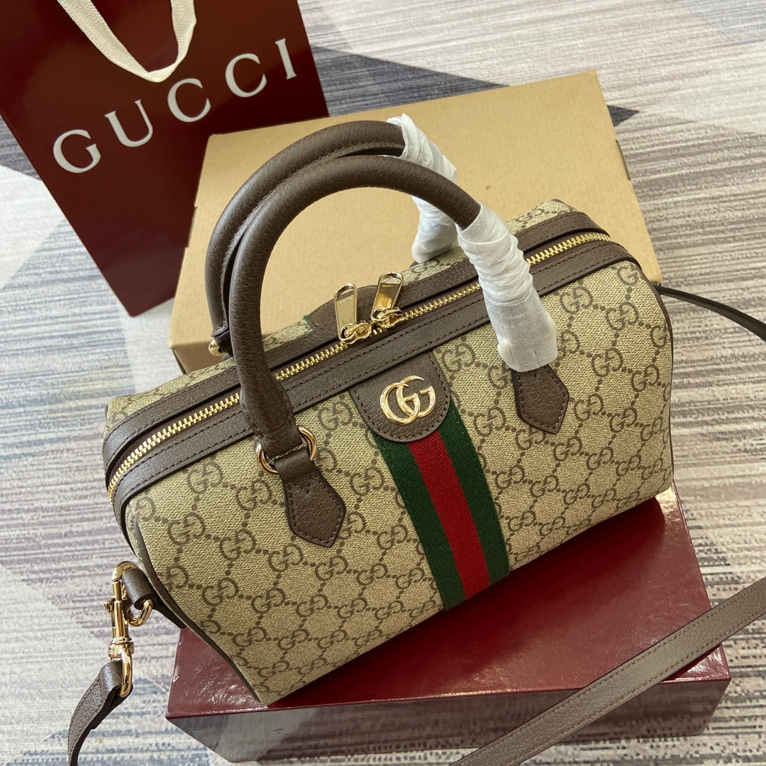 GG Ophidia Bag 25cm Canvas leather 339622