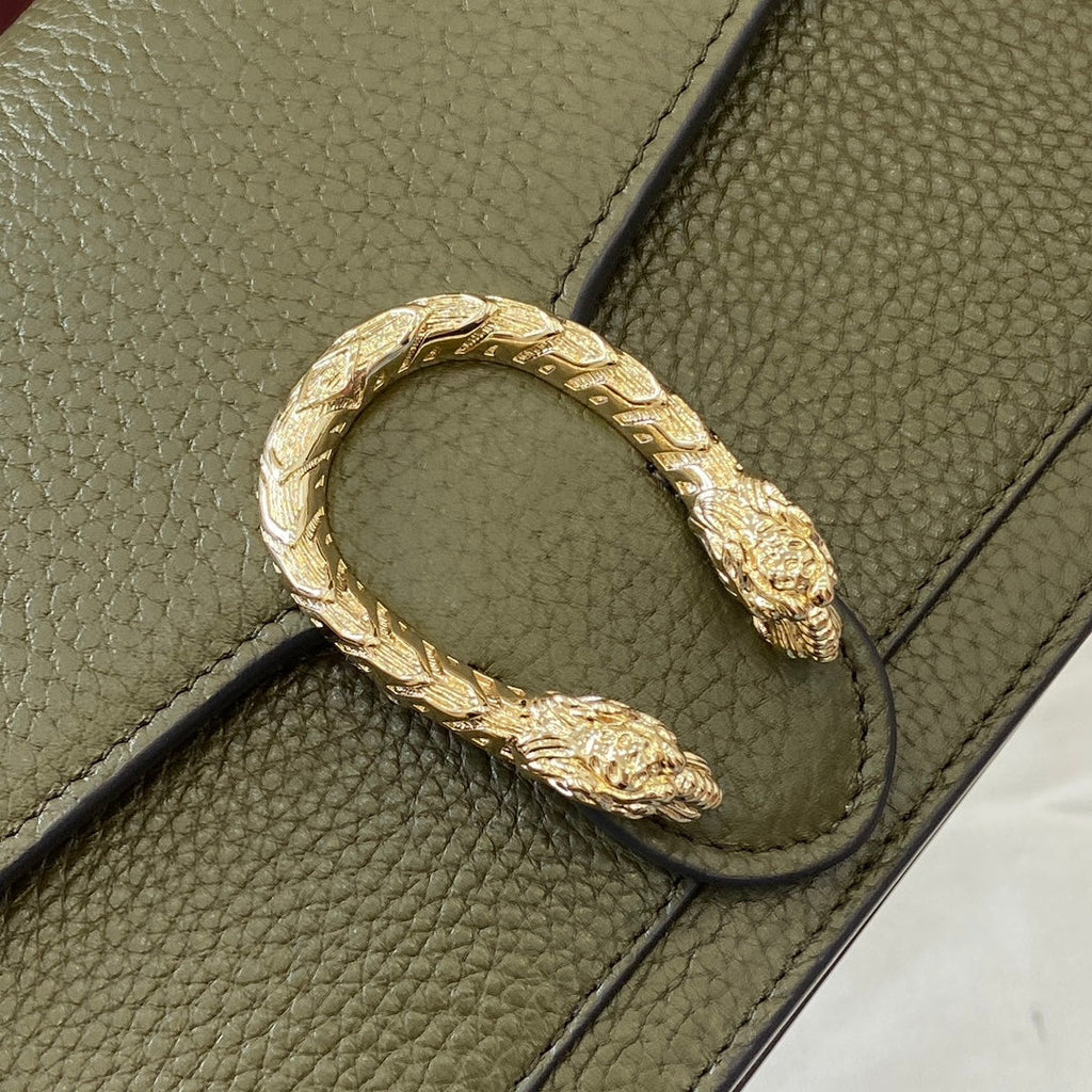 GG Dionysus Chain bag 20cm Green Grained Leather 339610