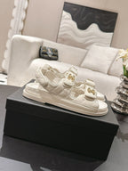 cc 25p dad sandal cream leather 237558