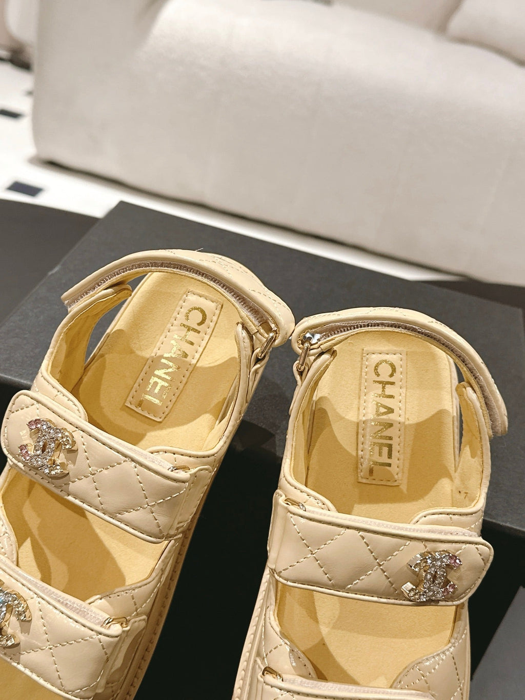 cc 25p dad sandal yellow leather 237560