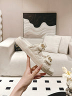 cc 25p dad mule sandal cream leather 237567