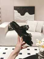 cc 25p dad mule sandal black leather 237571
