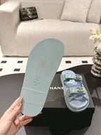 cc 25p dad mule sandal blue sky leather 237572