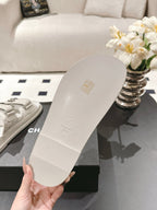 cc 25p dad mule sandal grey leather 237574