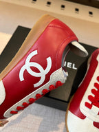 CC 26s Trainers White Red Calfskin & Suede 618695