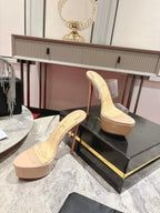 CL Just Nothing Alta 150mm Blush Patent Calfskin