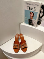 VT High Heeled Sandals Russet Sheepskin 292837