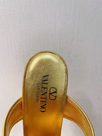VT Heeled Sandal Gold Cowhide 292882