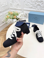 Prada 25 Mary Jane Shoes 55mm Black Fabric 564188