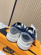 Nike Air Jordan x TS Dior Dark Blue White Leather Suede 534359