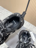 Balenciaga Sneaker Mesh Lace-up Black Fabric 534176