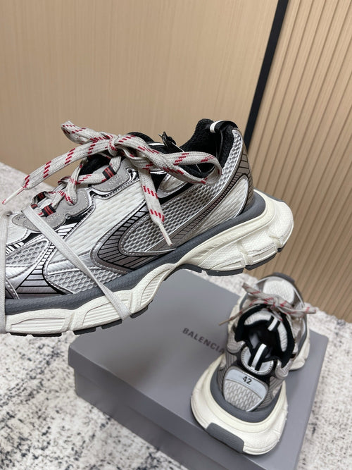 Balenciaga Sneaker Mesh Lace-up Black White Fabric 534178