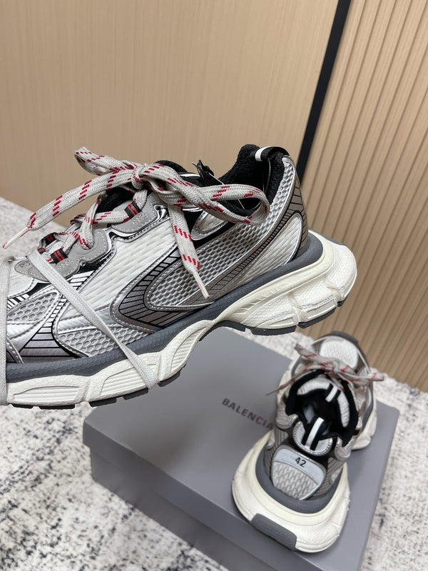 Balenciaga Sneaker Mesh Lace-up Black White Fabric 534178