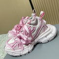 Balenciaga Sneaker Mesh Lace-up Light Pink Fabric 534184