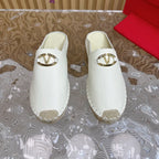 The Bold Edition VLogo Mules White Leather