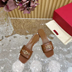 Mule Sandal The Bold Edition Vlogo Square Toe 20mm Brown