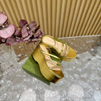 GG PLATFORM SANDAL METALLIC GOLD CALFSKIN WITH CHAINS