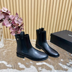 CC Ankle Boots 25mm Black Calfskin