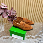 BV Astaire Loafer Gold Suede 925618