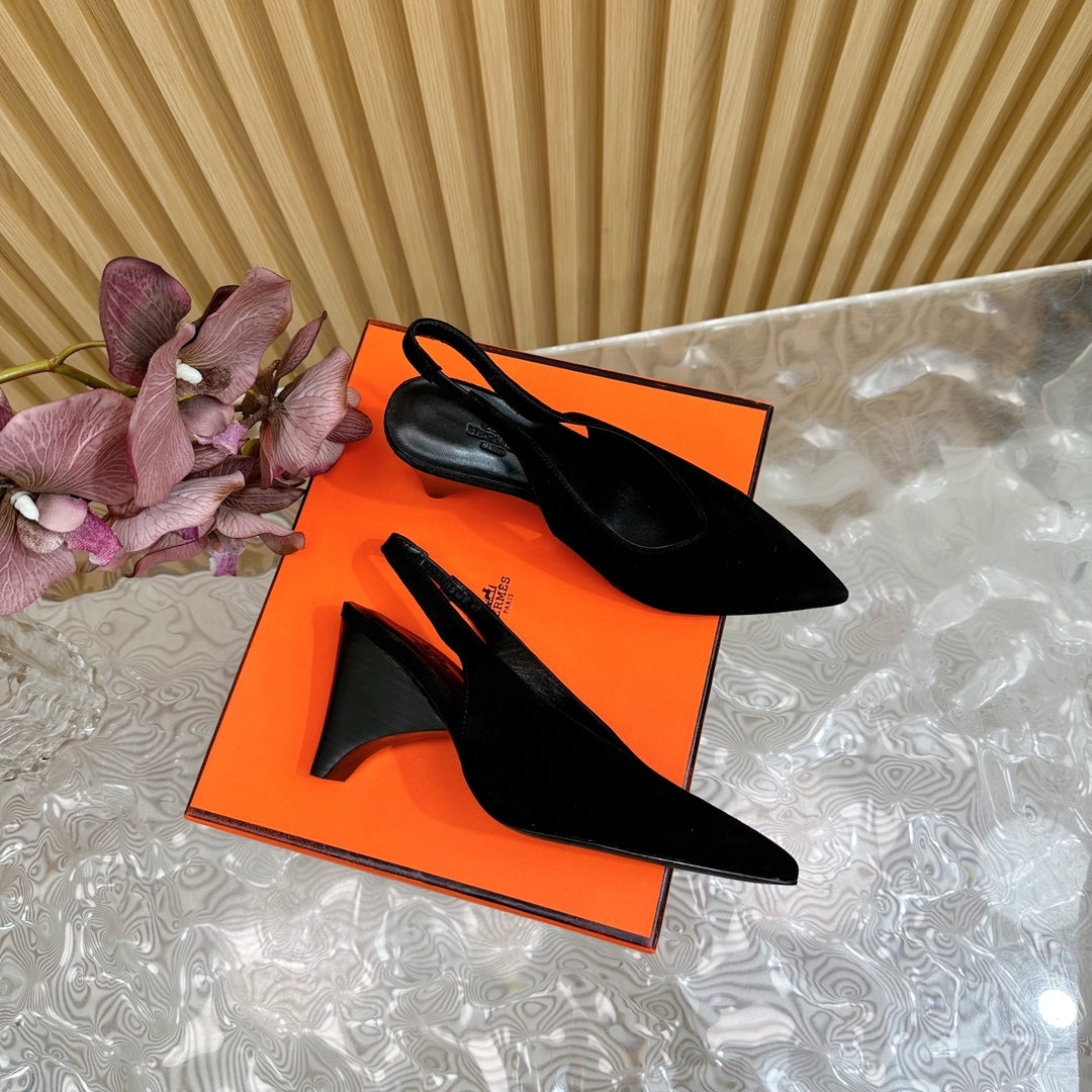 HM Intime 75 Pump Black Suede 957087