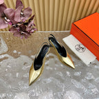 HM Intime 75 Pump Gold Lambskin 957089