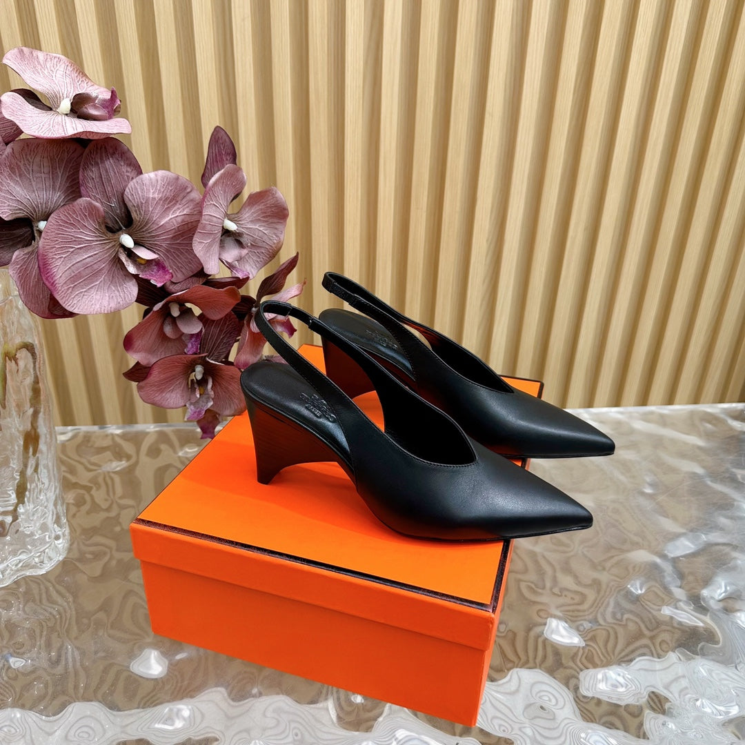 HM Intime 75 Pump Black Lambskin 957093