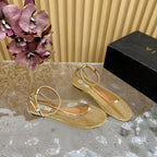Alaila Mary Jane In Gold Mesh Fabric 103022