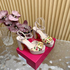 VT 2025 High Heels Sandals 110mm Nude Calfskin 286487