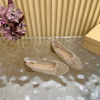 CL 25 Mary Jane Pumps Beige Mesh 317853