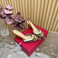 VT 25 Bohemian Slingback Brown Knitted Sheepskin 325190