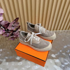 HM Kool Oxford Shoes Taupe Suede Sheepskin 589183