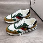 GG Men's Ace Bee Sneaker Multicolor Suede Cowhide 487718