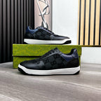 GG Men's Supreme Sneaker Black Cowhide 531166