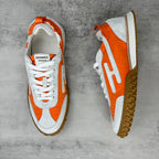 HM Men's Jet Sneaker White Orange Suede 656857