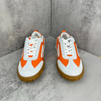 HM Men's Jet Sneaker White Orange Suede 656857
