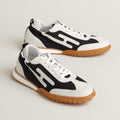 HM Men's Jet Sneaker White Black Suede 656860