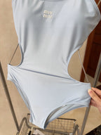 Miu Swimsuits Light Blue Cotton 180533