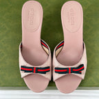 GG   High Heel Slippers Pink Blush