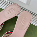 GG   High Heel Slippers Pink Blush