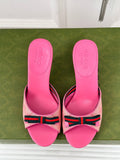 GG   High Heel Slippers Pink